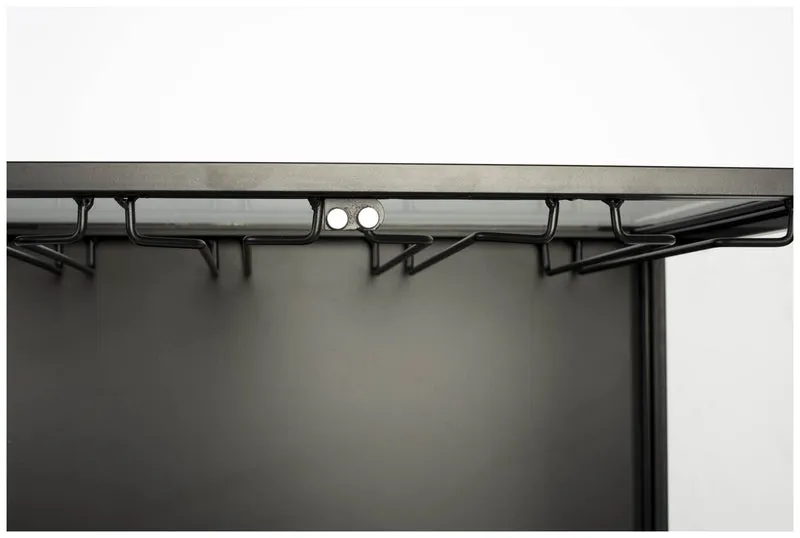 Weinschrank Weinregal ROB Vitrine aus Metall im Vintage Style