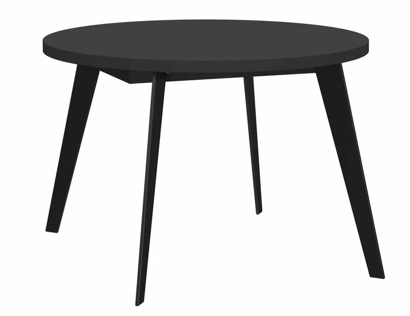 Esstisch Ausziehtisch TABLE ROUND 110 - 155 cm Schwarz matt, von Forte