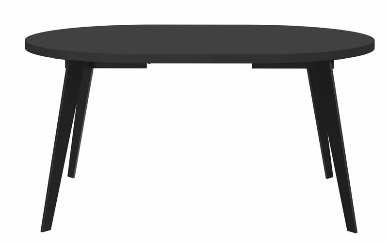 Esstisch Ausziehtisch TABLE ROUND 110 - 155 cm Schwarz matt, von Forte