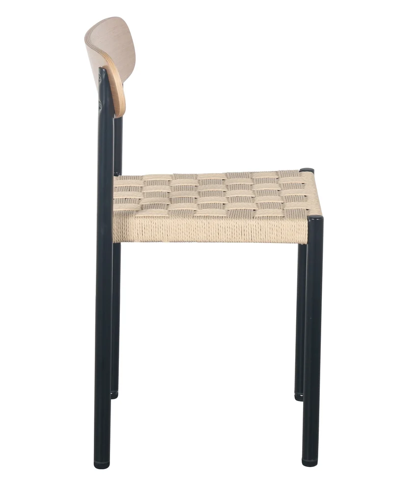 Humalpa Stuhl mit grob geflochtenem Sitz / natur Eiche