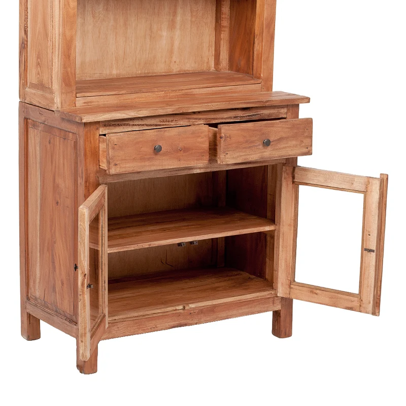 Massivholz 2-tlg. Cabinet DAVID 210cm Rustic-Teak