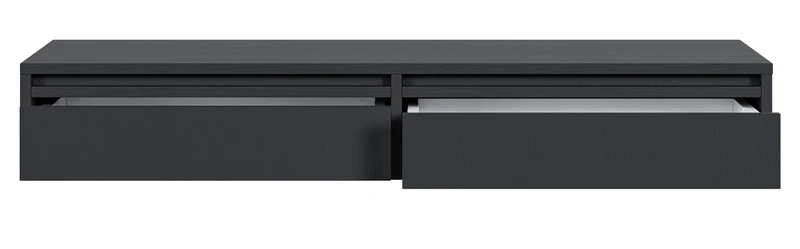 Hängender Schminktisch Evo mit Schubladen 110 cm Schwarz