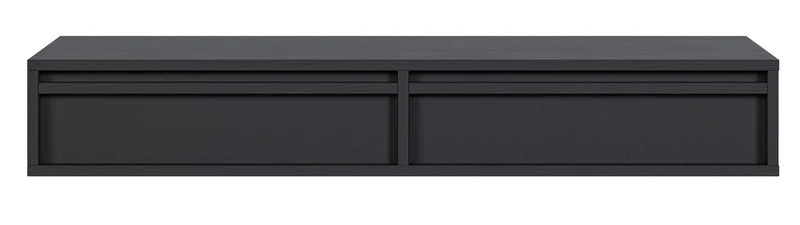 Hängender Schminktisch Evo mit Schubladen 110 cm Schwarz