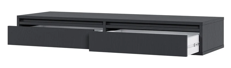 Hängender Schminktisch Evo mit Schubladen 110 cm Schwarz