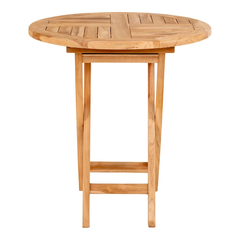 Teak Esstisch KURSI klappbar ca. D70cm