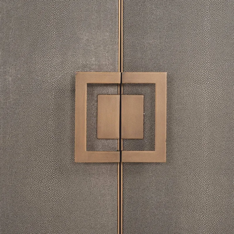 Casa Padrino Luxus Sideboard Schwarz / Grau / Messing 193 cm - Luxus Möbel