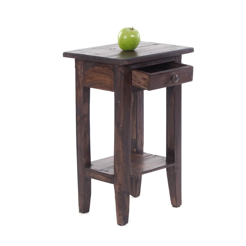 Telefontisch PLANTA | 52x34cm (HxB), Nachtschrank mit Schublade | Farbe: 03 dunkelbraun