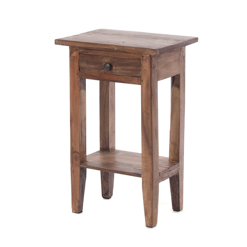 Telefontisch PLANTA | 52x34cm (HxB), Nachtschrank mit Schublade | Farbe: 02 hellbraun