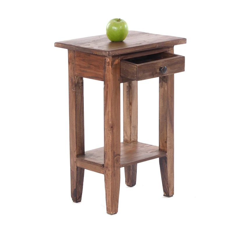Telefontisch PLANTA | 52x34cm (HxB), Nachtschrank mit Schublade | Farbe: 02 hellbraun