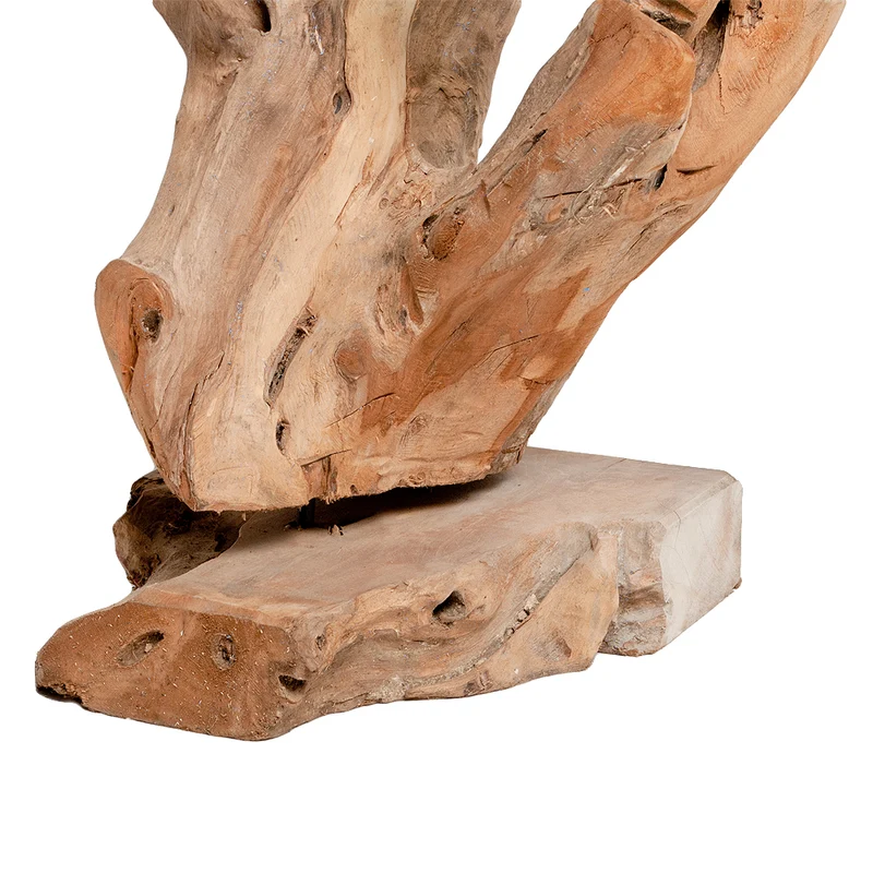 Einzigartiges Deko-Objekt DROP-TRIO ca. H100cm Teak Unikat