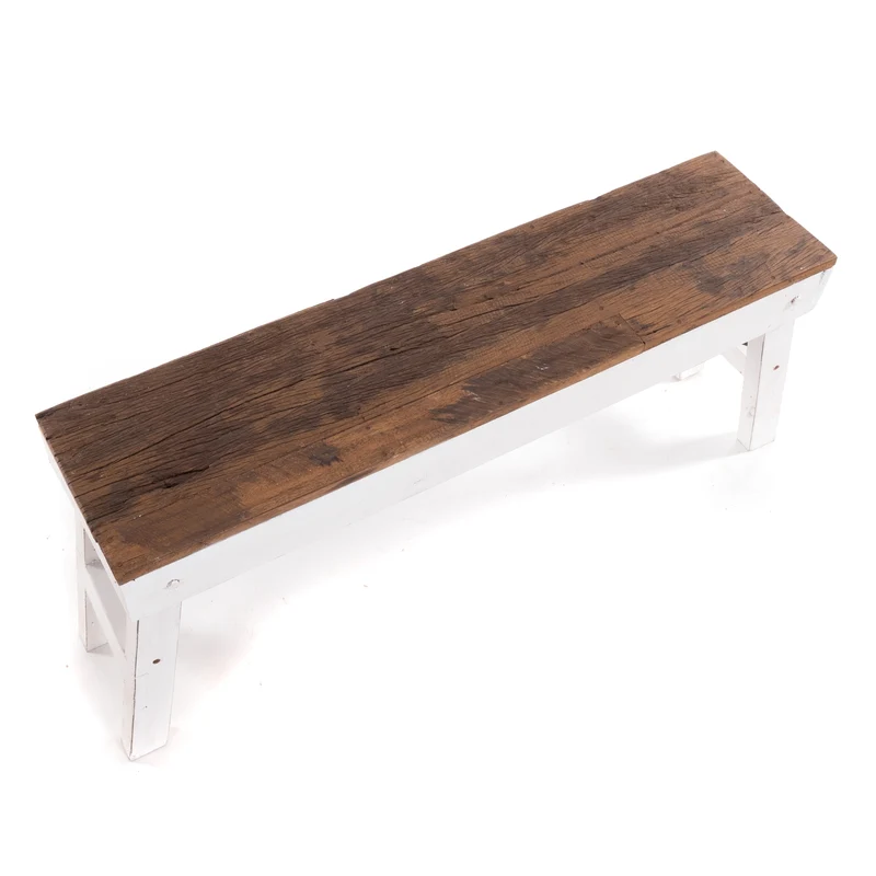 KÜCHENBANK "ALDO" | faltbar, 112x48x28 cm (LxHxB) | Holzbank | Farbe: 06 weiß-landhaus