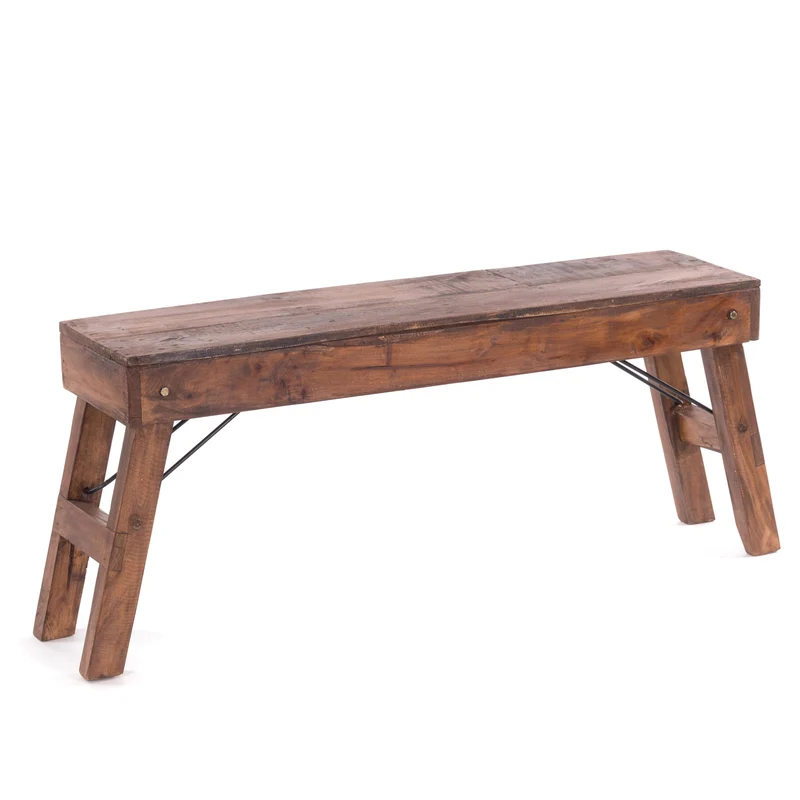 KÜCHENBANK "ALDO" | faltbar, 112x48x28 cm (LxHxB) | Holzbank | Farbe: 02 hellbraun