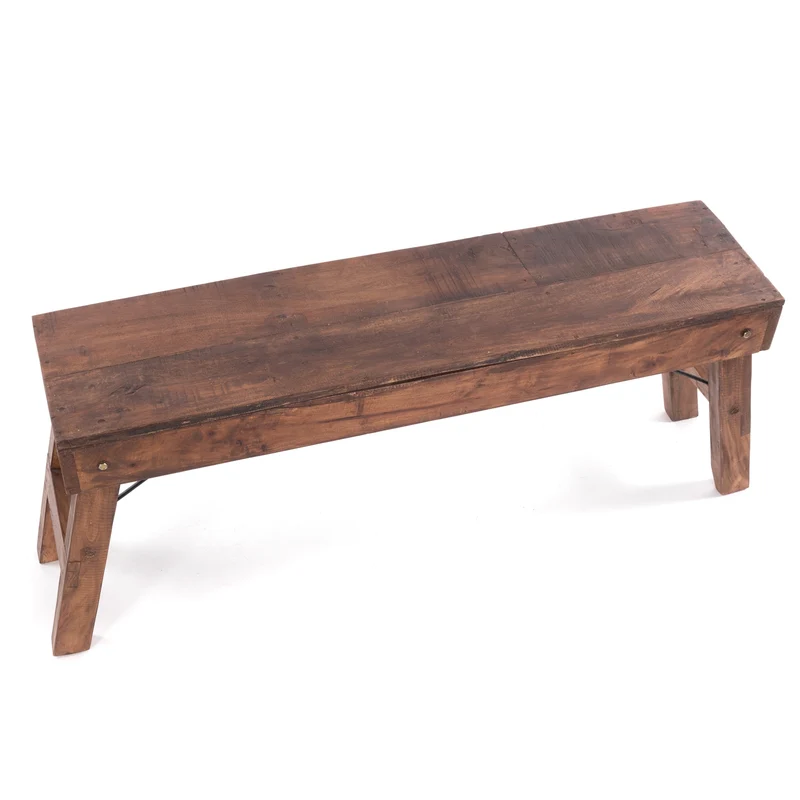 KÜCHENBANK "ALDO" | faltbar, 112x48x28 cm (LxHxB) | Holzbank | Farbe: 02 hellbraun