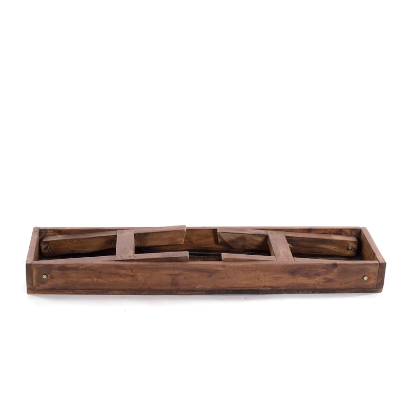KÜCHENBANK "ALDO" | faltbar, 112x48x28 cm (LxHxB) | Holzbank | Farbe: 02 hellbraun