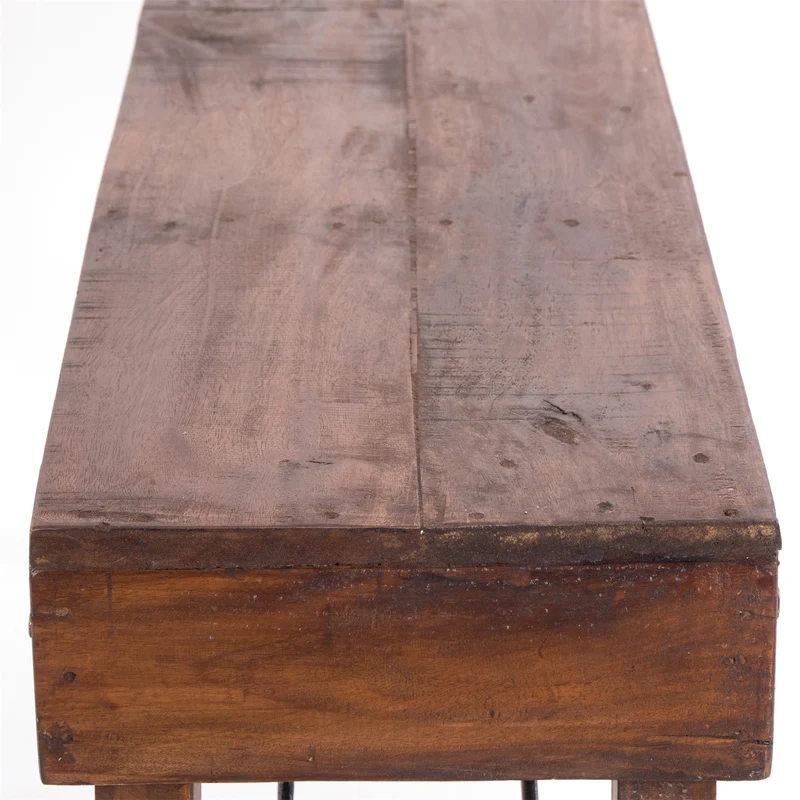 KÜCHENBANK "ALDO" | faltbar, 112x48x28 cm (LxHxB) | Holzbank | Farbe: 02 hellbraun