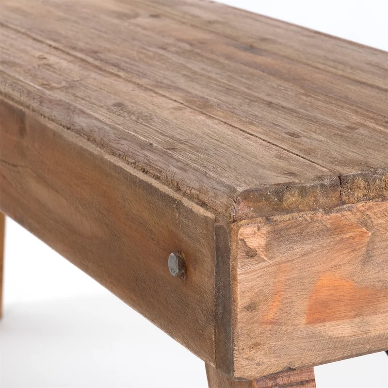 KÜCHENBANK "ALDO" | faltbar, 112x48x28 cm (LxHxB) | Holzbank | Farbe: 01 natur-vintage