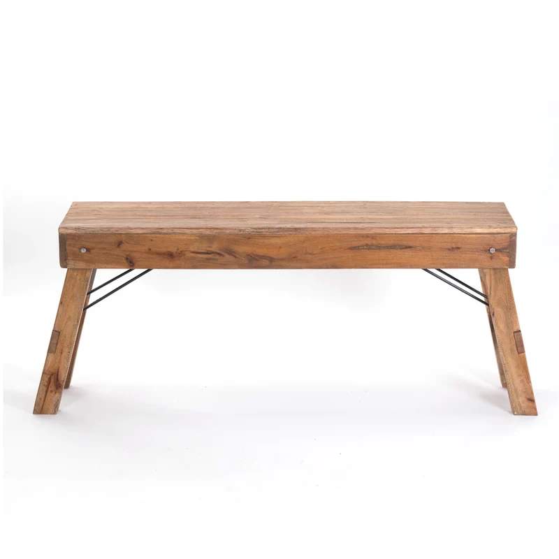 KÜCHENBANK "ALDO" | faltbar, 112x48x28 cm (LxHxB) | Holzbank | Farbe: 01 natur-vintage