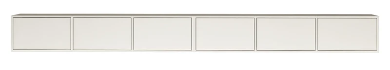 Hängender TV-Schrank Framme mit sechs Klappen, 300 cm, weiß