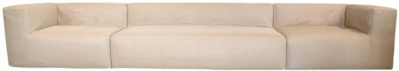Casa Padrino Luxus Outdoor Garten Sofa Beige 450 cm