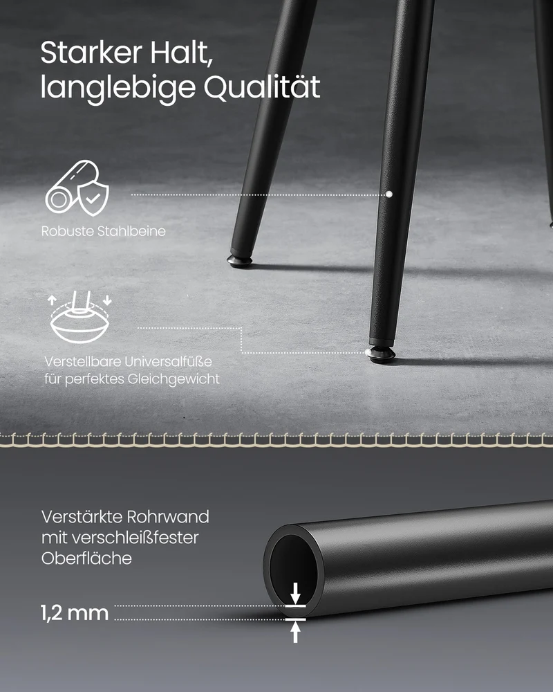 2er-Set Barhocker – Luxus-Küchenstühle – Verstellbare Beine