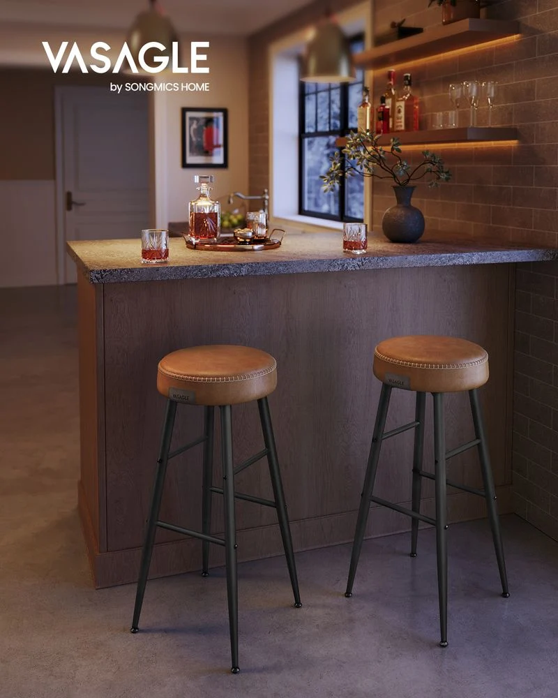 2er-Set Barhocker – Luxus-Küchenstühle – Verstellbare Beine