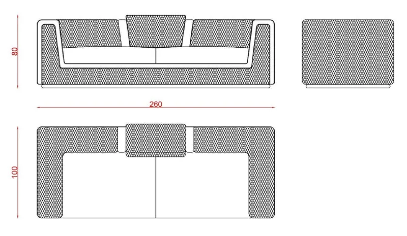 Casa Padrino Luxus Wohnzimmer & Hotel Sofa Blau / Gold 260 cm