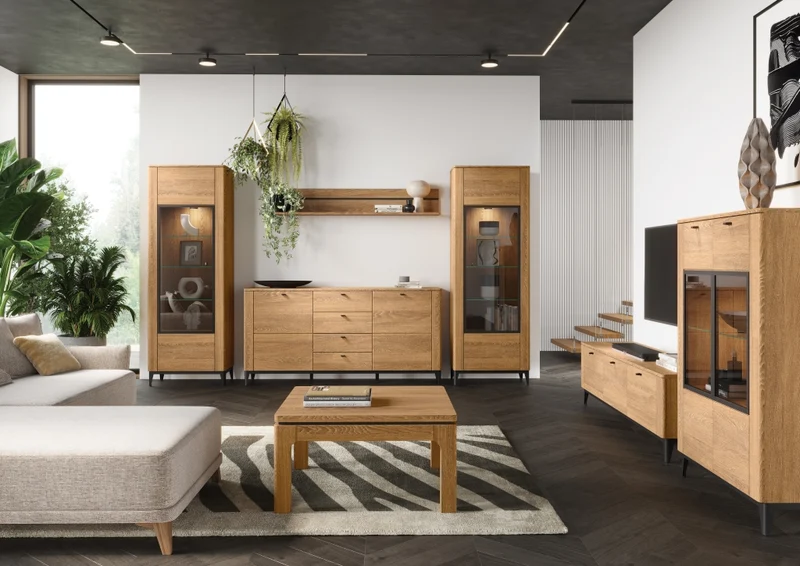 Vitrine aus Eichenholz OPORTO 10 | LoftStory