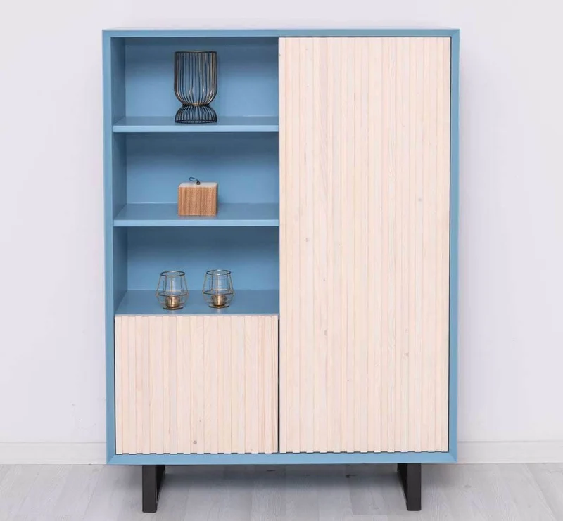 Wohnzimmerschrank aus Massivholz | Highboard in verschiedenen Farben