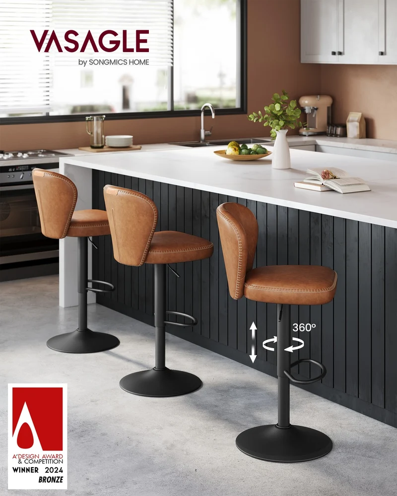 Luxus Barhocker 2er oder 4er Set - Verstellbar - 360° Drehbar