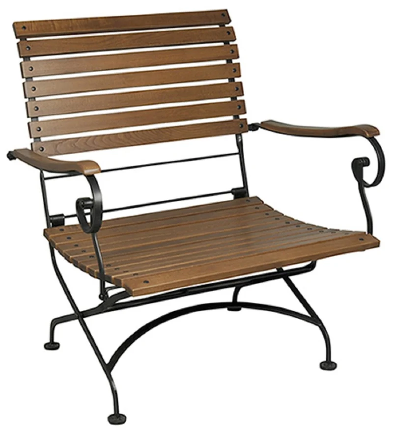 Casa Padrino Jugendstil Garten Möbel Set Dunkelbraun / Schwarz - 1 Couchtisch 1 Sitzbank 1 Stuhl - Barock & Jugendstil Gastronomie & Garten Möbel