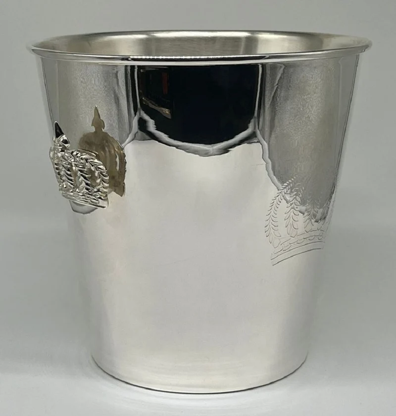 Pompöös by Casa Padrino Luxus Barock Champagnerkühler Silber H. 23 cm - designed by Harald Glööckler