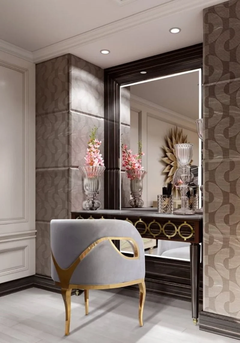 Casa Padrino Luxus Samt Sessel Grau / Gold 78 x 55 x H. 59 cm - Wohnzimmer Sessel - Hotel Sessel - Wohnzimmer Möbel - Luxus Möbel - Wohnzimmer Einrichtung - Luxus Einrichtung - Möbel Luxus