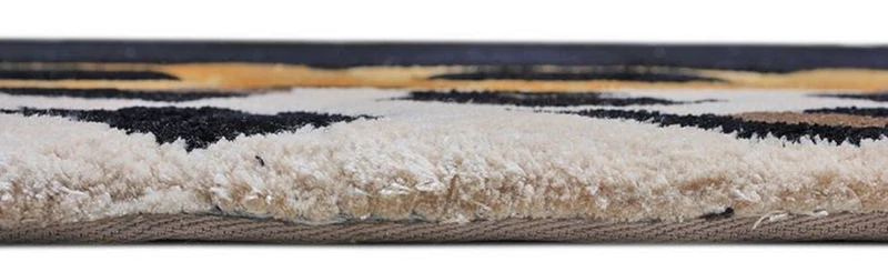 Casa Padrino Luxus Teppich mit Leoparden Design Mehrfarbig 160 x 230 cm - Rechteckiger Wohnzimmer Teppich - Handgetufteter Schlafzimmer Teppich - Luxus Interior - Luxus Qualität