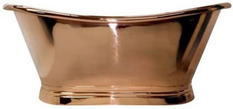 Casa Padrino Luxus Jugendstil Kupfer Badewanne 170 x 72 x H. 71 cm Freistehende Retro Badewanne - Rustikal Kupfer Badezimmer Möbel