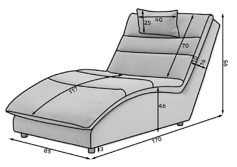 Casa Padrino Luxus Chaiselongue mit Kopfkissen Grün 85 x 170 x H. 92 cm - Wohnzimmer Liegesessel - Relexliege - Recamiere - Wohnzimmer Möbel - Luxus Möbel