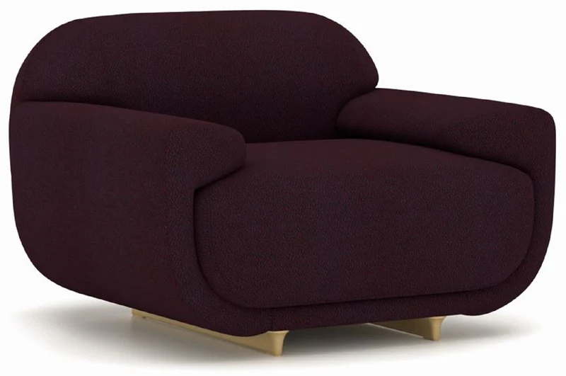 Casa Padrino Luxus Sessel Lila / Beige 105 x 105 x H. 70 cm - Wohnzimmer Sessel - Hotel Sessel - Wohnzimmer Möbel - Hotel Möbel - Luxus Möbel - Luxus Einrichtung