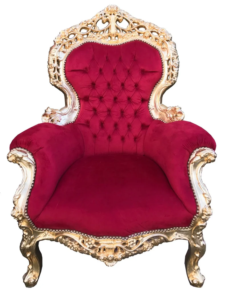 Casa Padrino Barock Sofa Garnitur Bordeaux/Gold + 2 Sessel - Wohnzimmer Barock - Limited Edition