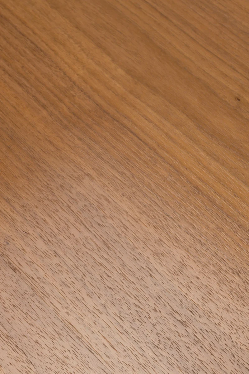 Esstisch Chase Organic Round in Beige mit schwarzem Metallgestell