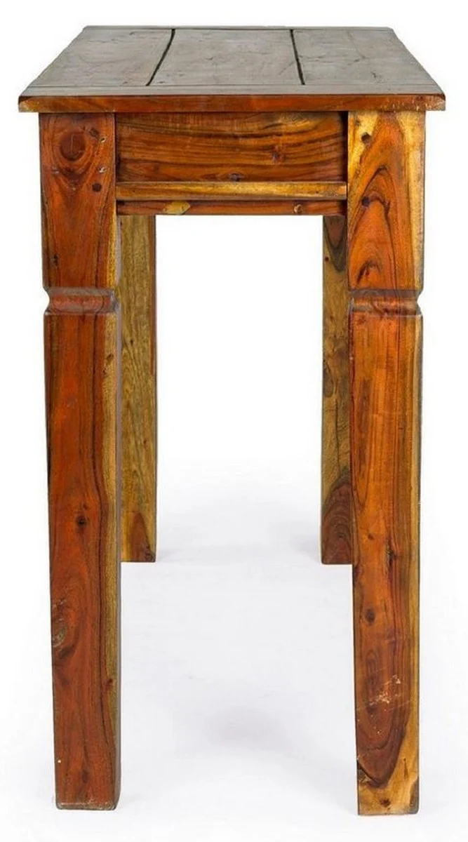 Casa Padrino Landhausstil Konsole Braun / Naturfarben 120 x 45 x H. 78 cm - Rustikaler Massivholz Konsolentisch - Rustikale Möbel - Massivholz Möbel - Landhausstil Möbel