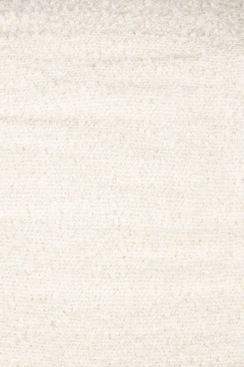 Pendelleuchte Cocoon L in Creme mit Bouclé-Schirm von Zuiver