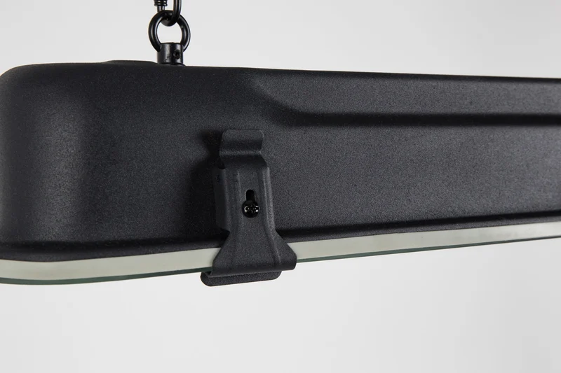 Pendelleuchte G.T.A. XL Schwarz mit Metallgestell im Industrial-Stil