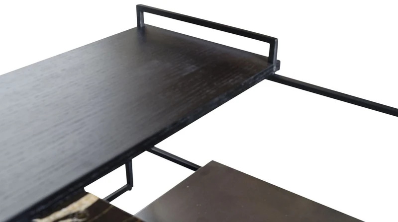 Casa Padrino Luxus Couchtisch Schwarz 60 x 60 x H. 36,5 cm - Designer Wohnzimmertisch