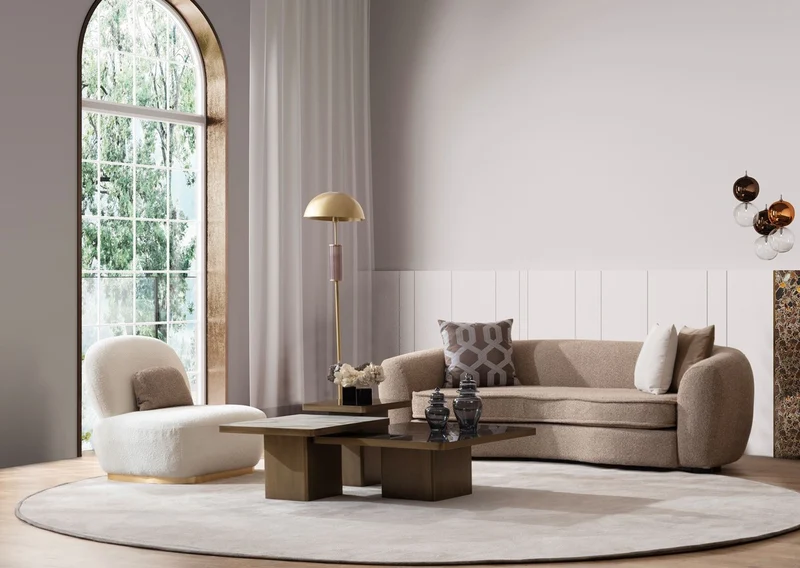 Casa Padrino Luxus Sessel Weiß / Messing 87 x 102 x H. 85 cm - Wohnzimmer Sessel - Hotel Sessel - Wohnzimmer Möbel - Hotel Möbel - Luxus Möbel - Luxus Wohnzimmer Einrichtung