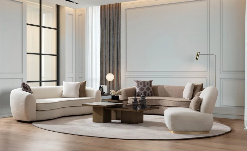 Casa Padrino Luxus Sessel Weiß / Messing 87 x 102 x H. 85 cm - Wohnzimmer Sessel - Hotel Sessel - Wohnzimmer Möbel - Hotel Möbel - Luxus Möbel - Luxus Wohnzimmer Einrichtung