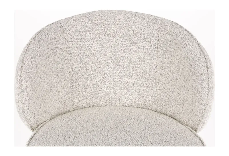 Barhocker Joa im 2er-Set, Beige mit Metallgestell für Küche & Bar