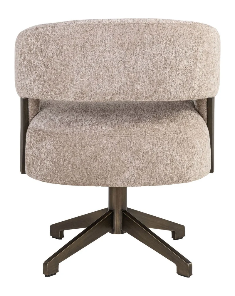 Esszimmerstuhl Pollux Sand Oak Richmond mit Polyester-Bezug,