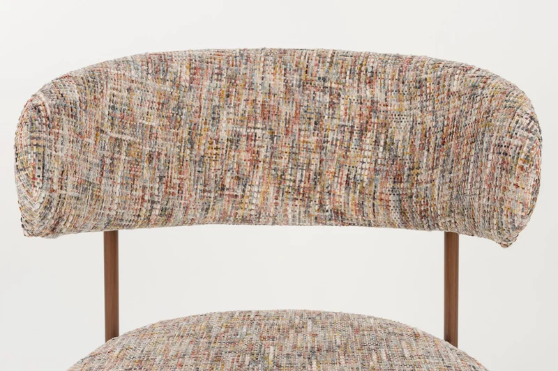 Esszimmerstuhl Claes im 2er-Set, Multicolour mit Metallgestell