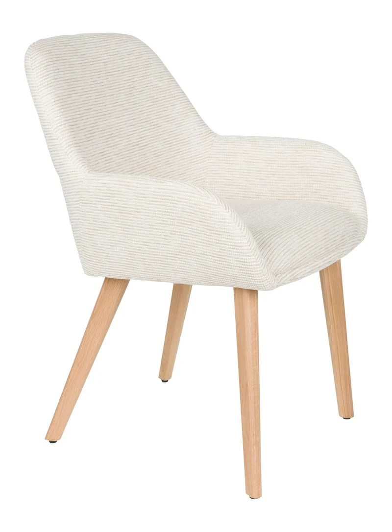 Esszimmerstuhl Loua im 2er-Set, Off-White mit Polsterschale