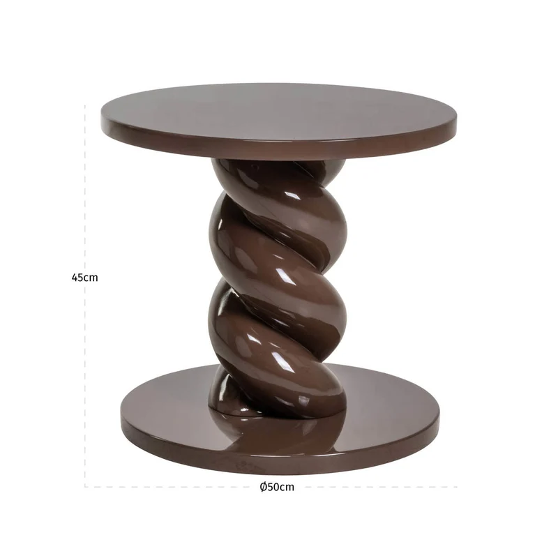 Beistelltisch Coco Chestnut – Richmond Design, Ø50 x H45 cm