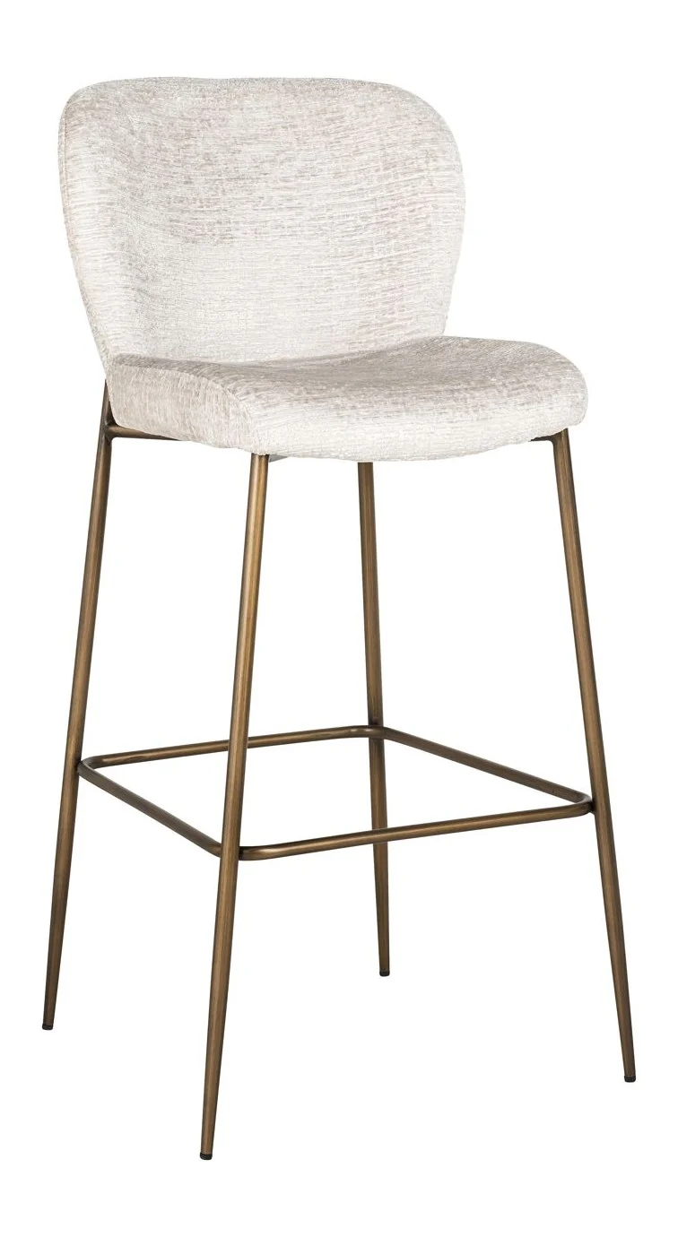 Barhocker Darby Cream Fusion – gepolstert mit Metallgestell